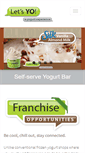 Mobile Screenshot of letsyoyogurt.com